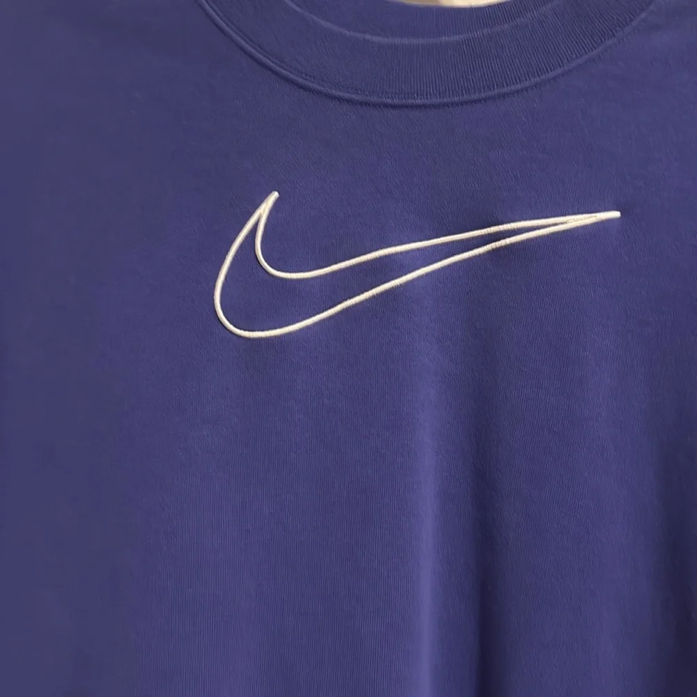 Nike Royal Blue Crewneck with White Logo - Picture 2 of 4